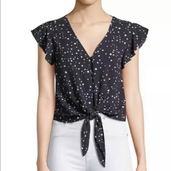 Cupcakes and Cashmere Button Front Crop - Picture 1 of 6